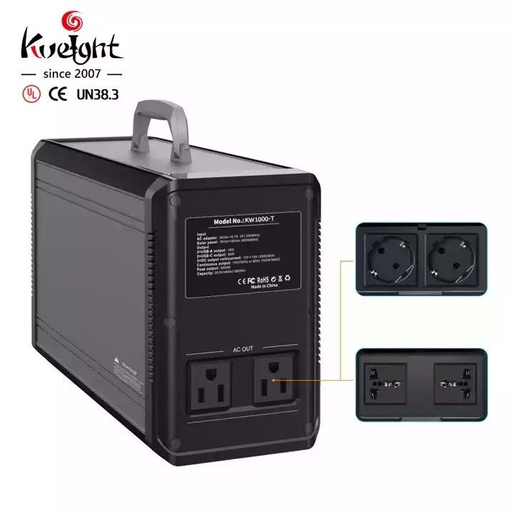 منبع تغذیه قابل حمل ذخیره انرژی LiFePO4 نیروگاه قابل حمل لیتیوم 1500 وات